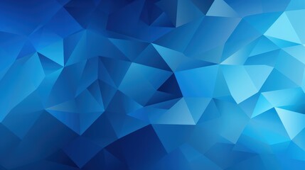 Fototapeta premium A vibrant blue abstract background featuring geometric shapes and gradients, ideal for digital designs and presentations.
