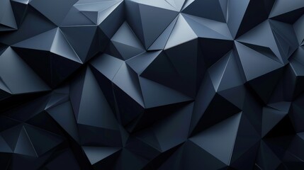 Obraz premium A textured, dark geometric background featuring sharp, angular shapes, ideal for modern design and digital art.
