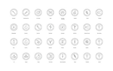 Green Energy and Sustainable Environment Icons, Organic, Environmental, Green Living, Climate Action, Natural.