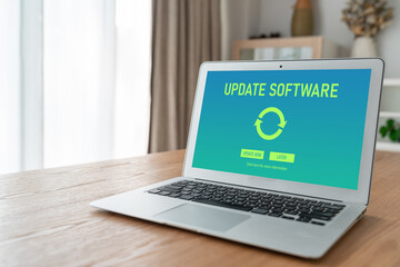 Software update on computer for modish version of device software upgrade