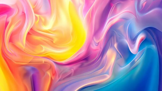 Abstract colorful fluid art with vibrant colors and flowing patterns