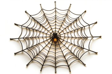 Fototapeta premium Halloween Spider Web isolated on white background 
