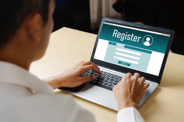 Online registration form for modish form filling on the internet website