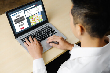 Delivery tracking system for e-commerce and modish online business to timely goods transportation...