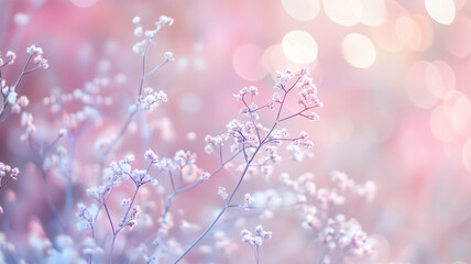 Naklejka premium Delicate bokeh with soft pastel colors gently fading into an abstract background
