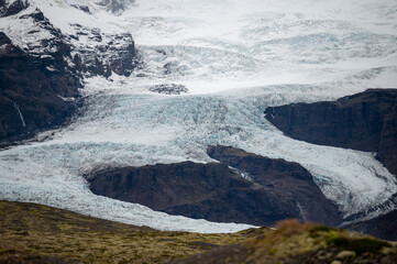 Icebergs in Glacier Lagoon in Iceland