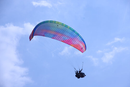 Paraglider in the sky