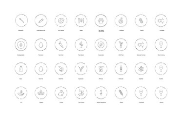Eco-Friendly Green and Earth Icons, Environment, Green Living, Climate Action, Natural