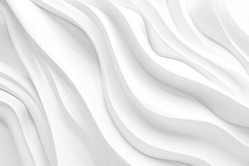 Obraz premium Curving white waves cascade across the surface, casting gentle shadows that enhance the texture and depth. Abstract background. 