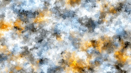   A sky filled with diverse colors, clouds in the foreground and a vibrant yellow-blue backdrop