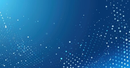 Fototapeta premium A vibrant blue background with scattered light dots, creating a dynamic and modern graphic effect.