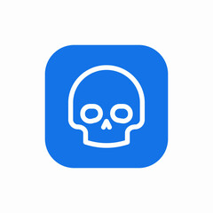 skull skeleton bone head icon