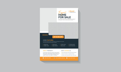 Real estate house property flyer poster template
