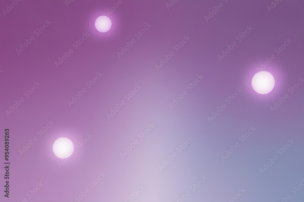 Poster Surreal Purple Gradient Background with Floating Lavender Light and Soft Grainy Noise for a Trendy Design