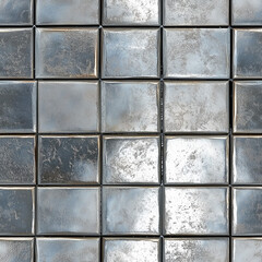 seamless metallic tiles texture