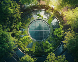 Green energy. Concept of renewable clean energy and saving electricity bill cost.