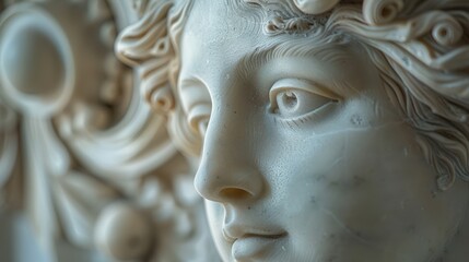 Captivating Marble Bust: Timeless Beauty and Artistic Mastery