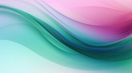 Obraz premium A smooth, colorful abstract wave design with soft gradients and flowing lines.
