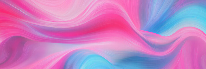 Fototapeta premium Abstract background with pink and blue wavy lines.
