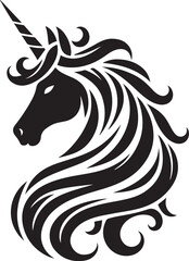  Unicorn Silhouette Vector Art illustration