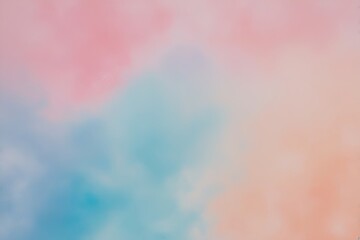 Fototapeta premium Soft Pastel Gradient Texture in Blue Pink and Peach for Serene Background Design