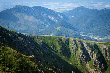 Naklejka premium Somewhere in the Slovak Tatras. Beautiful mountain meadow.