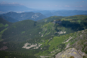 Somewhere in the Slovak Tatras. Beautiful mountain meadow.