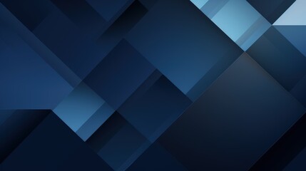 A sleek abstract design featuring dark blue geometric shapes and gradients.