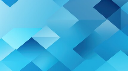 Fototapeta premium Abstract blue geometric background with various shapes and gradients.