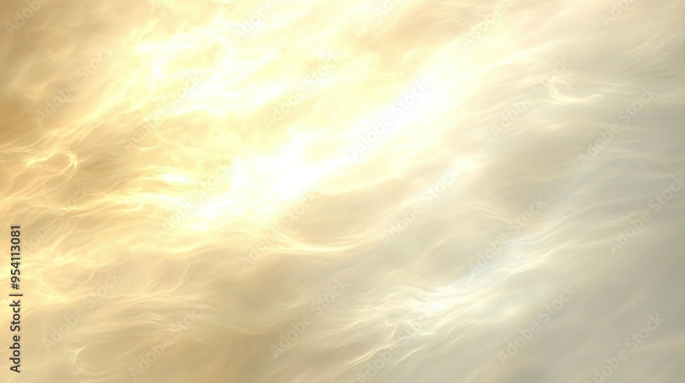 Aufkleber a plane soaring through a cloud-filled sky, surrounded by an array of fluffy white clouds, creates a