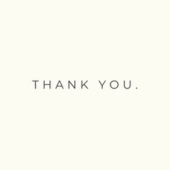 Elegant thank you card