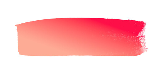 Obraz premium Gradient brush stroke, vibrant red to orange fade, textured with a rough edge