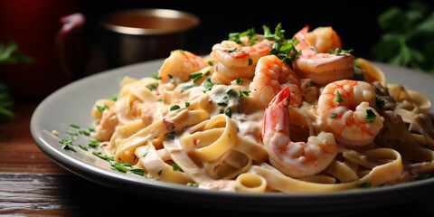 shrimp alfredo