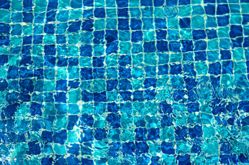 blue water in swimming pool background 4