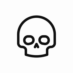 skull skeleton bone head icon