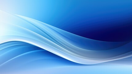 A smooth gradient of blue waves creating a calming and modern background.