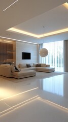 Fototapeta premium modern hotel lobby with hallway or office lounge room