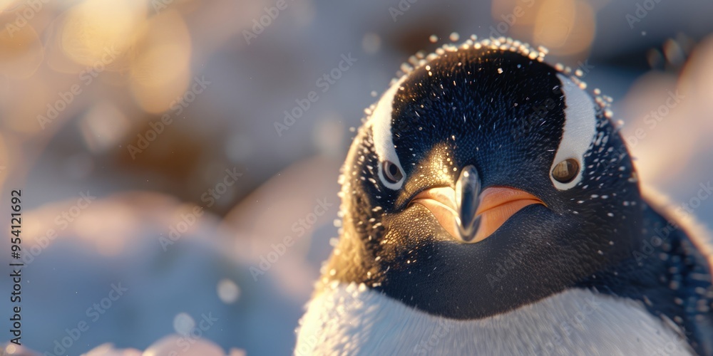 Canvas Prints Penguin Close Up