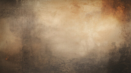Obraz premium Abstract Painting Background: Weathered Beige and Brown Abstract Background - Rustic Artistic Backdrop - Rough, Grunge Aesthetics with Faded Spots on a Colorless, Empty Space