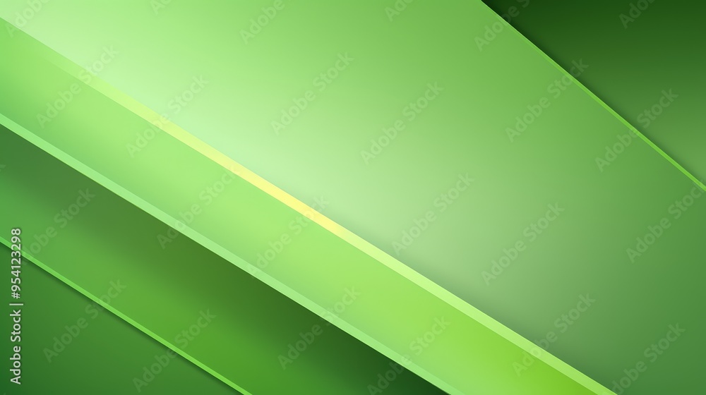 Poster a vibrant green abstract background with diagonal lines and gradients.