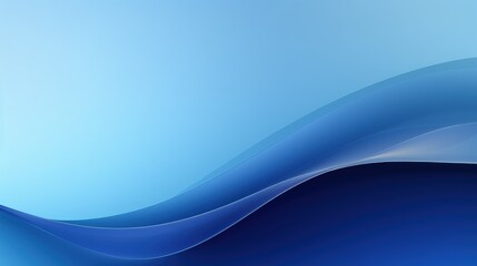 Obraz premium A smooth gradient background featuring blue tones and flowing waves.