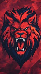 Eye-Catching 2D Tiger Head Cartoon Logo for Kids&rsquo; Clothing and Merchandise photo