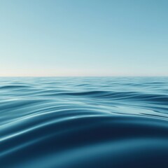 Obraz premium Gentle Ripples on a Calm Ocean Surface