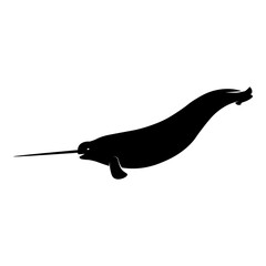 Side View of Narwal © VektorzDesign