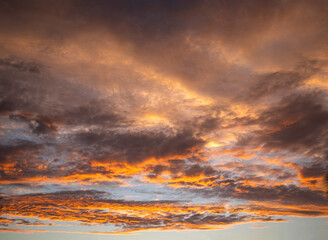 Fototapeta premium sunset in the clouds