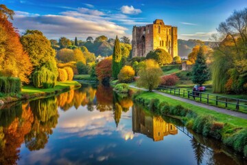 Historic Guildford Castle And Surrounding