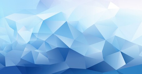 Obraz premium Abstract blue geometric pattern with triangular shapes and gradients.