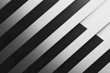 Fototapeta premium Black and white gradient with diagonal stripes, minimalist and modern