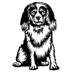 Sitting English Toy Spaniel