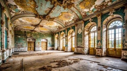 Hauntingly Beautiful Decaying Exhibition Spaces with Peeling Wallpaper
